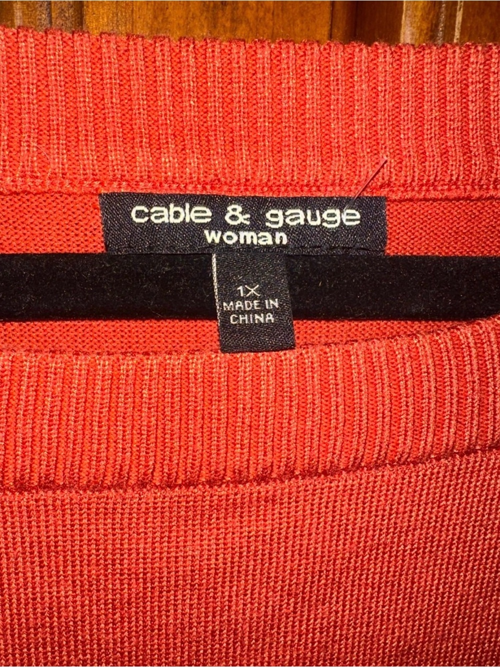 Women’s Coral Lightweight Sweater Tunic – Cable & Gauge – Size 1X - Picture 5 of 8
